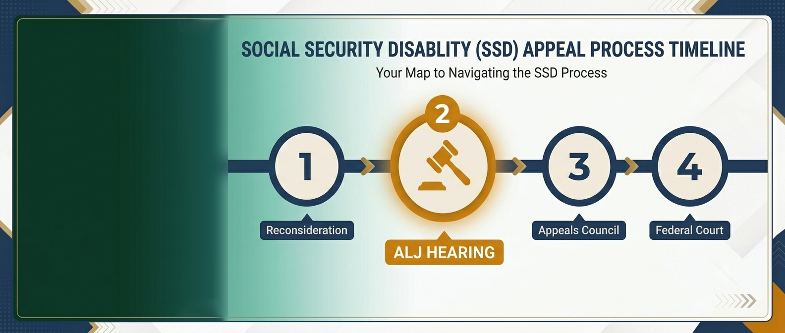 SSDI appeal documentation and hearing preparation